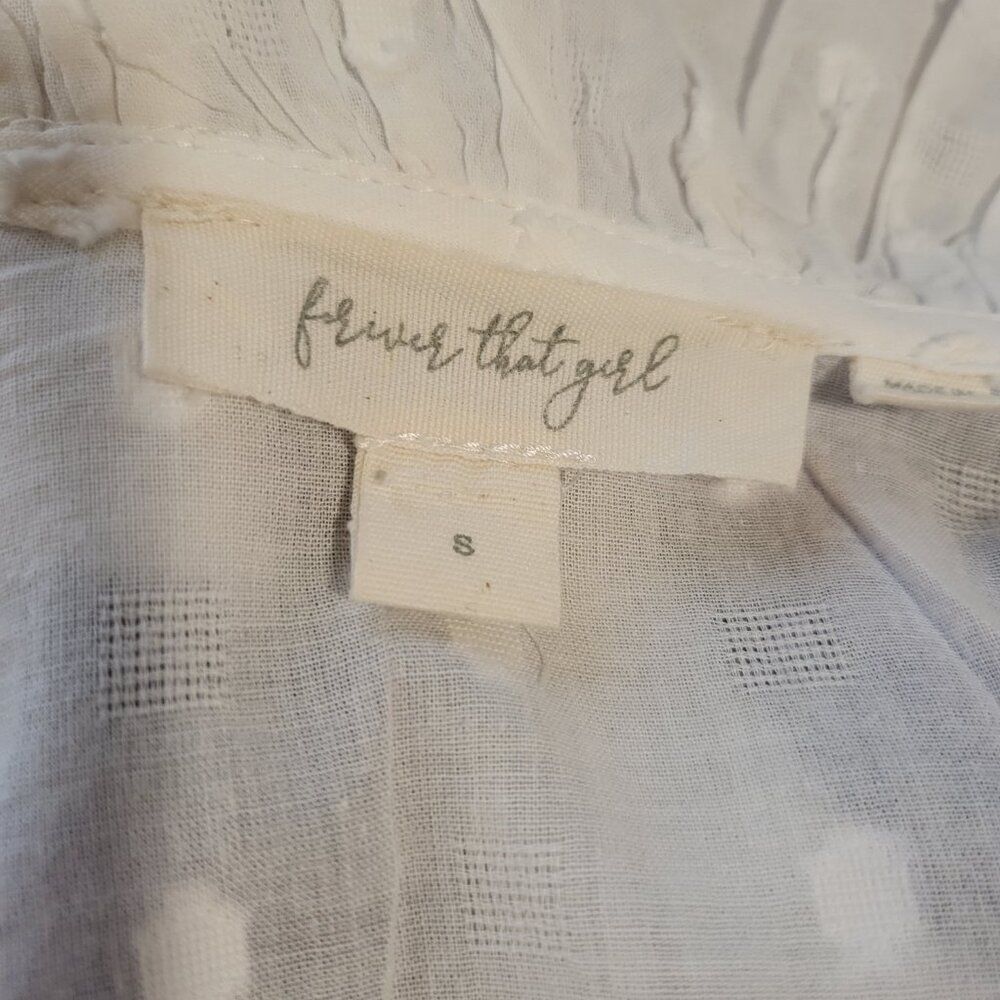 Anthropologie White Lace Wrap Top - Picture 8 of 9